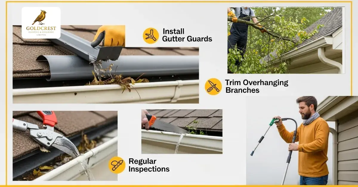 Gutter guards to keep gutters clean